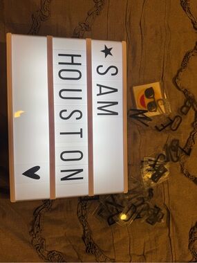 Lightbox Marquee Sign with Interchangeable Letters - White